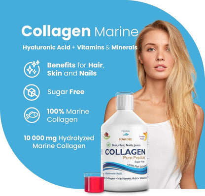 Swedish Nutra Vloeibare Marine Collageen 500 ml